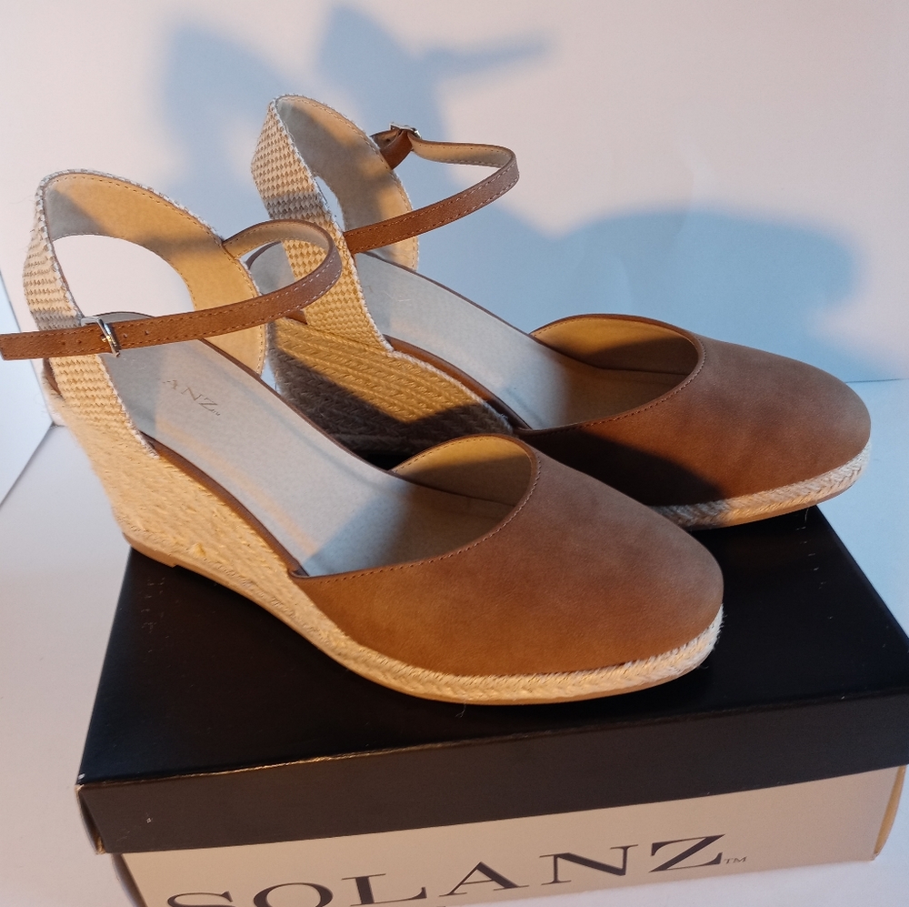 Women's Cap Toe Espadrille Wedge
